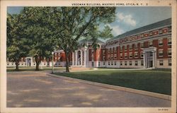 Vrooman Building, Masonic Home Postcard