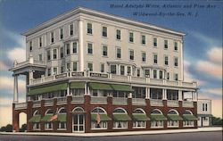 Hotel Adelphi-Witte, Atlantic and Pine Ave. Postcard