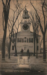 First Church, Built 1818 Postcard