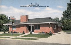 Town Motel Postcard