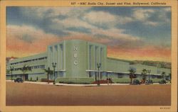 NBC Radio City, Sunset and Vine Postcard