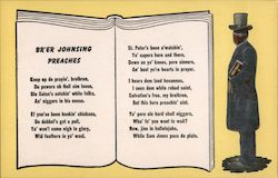 Br'er Johnsing Preaches Postcard