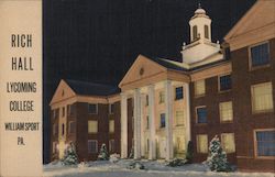 Rich Hall, Lycoming College Williamsport, PA Postcard Postcard Postcard