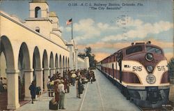 A.C.L. Railway Station, "The City Beautiful" Postcard