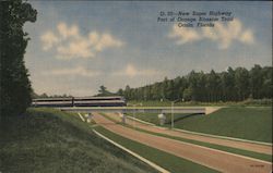 New Super Highway Part of Orange Blossom Trail Postcard