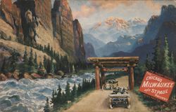 The Gallatin Gateway into Yellowstone National Park Postcard