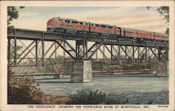 "The Tippecanoe" Crossing the Tippecanoe River Postcard