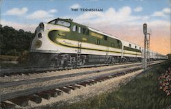 The Tennessean Trains, Railroad Postcard Postcard Postcard