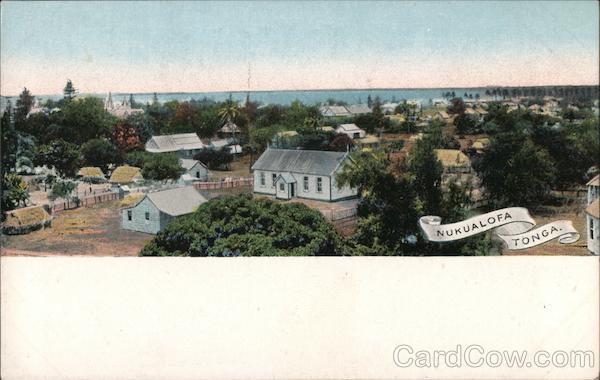 View of the capital of Tonga Nukualofa South Pacific