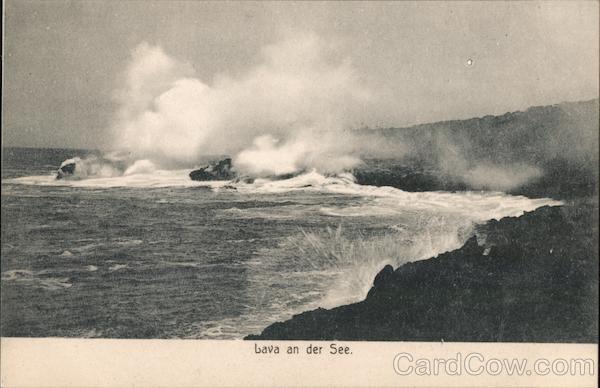 Lava an der See Samoa South Pacific