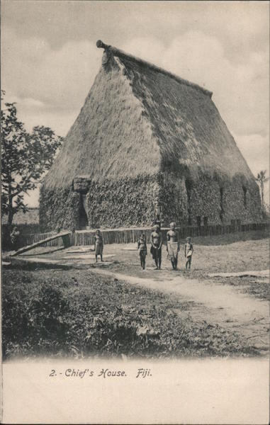 View of Chief's House Fiji South Pacific