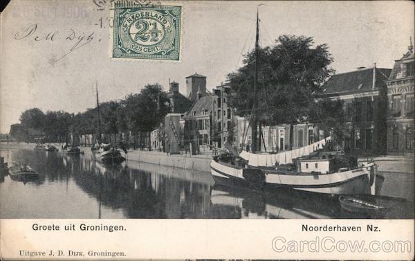 Pier in the Netherlands Groningen