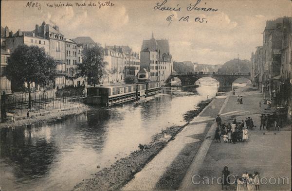 View from Pont des Grilles Metz France