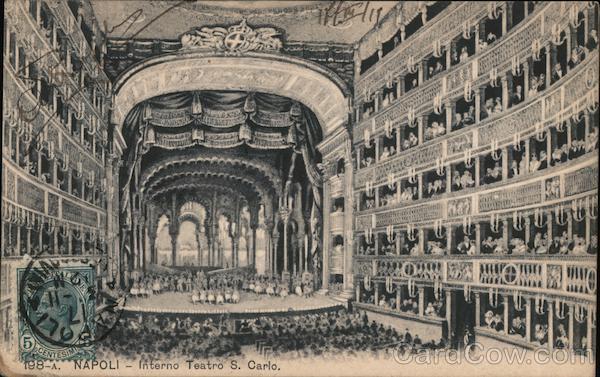 Naples - Inside San Carlo Theater Italy