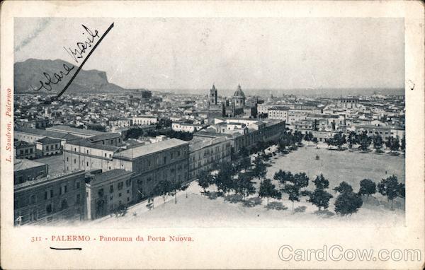 Palermo - Panorama da Porta Nuova Italy