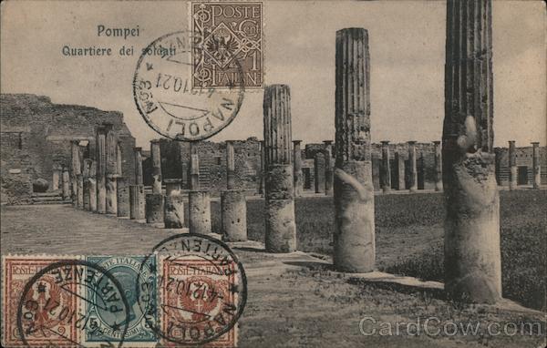 Pompeii - Soldiers' Quarters Pompeii - Naples Italy