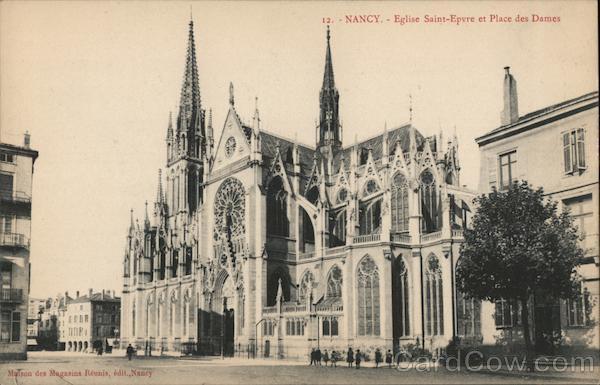 Nancy - Eglise Saint Epvre et Place des Dames France