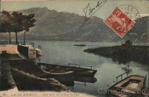 Lac du Bourget - Petit Port. Col et Dent du Chat France