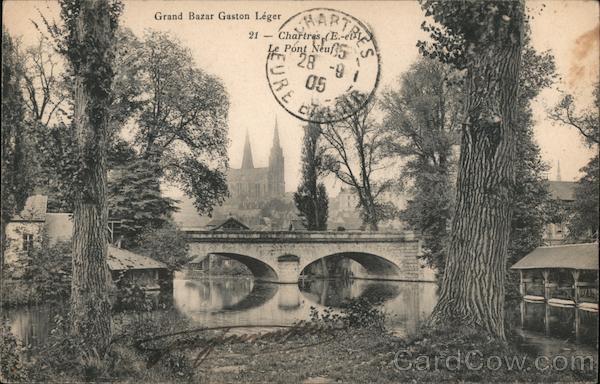 View of Chartres cathedral Versailles France