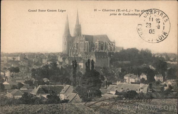 View of Chartres cathedral Versailles France