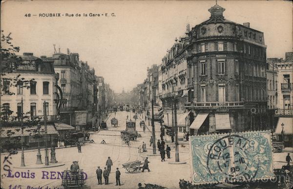 City square in France Roubaix