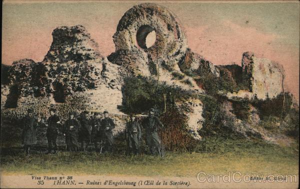 Ruined French fortress featuring the Eye of the Witch Thann France