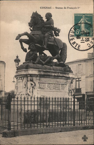 Statue de Francois 1er Cognac France