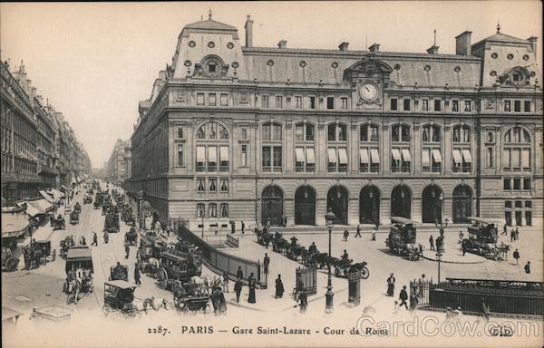 Paris - Gare Saint Lazare - Cour de Rome France