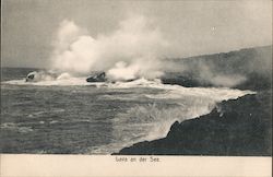 Lava an der See Postcard