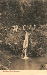Greetings From Samoa Postcard