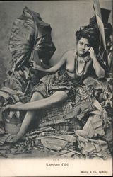 Samoan Girl Postcard