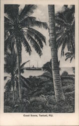 Coast Scene, Taviuni, Fiji Postcard