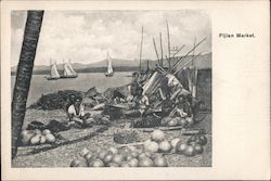 Fijian Market Postcard