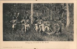 Dragging of Dead to the Feast Postcard