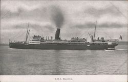 R.M.S. Makura, Union Steam Ship Company of New Zealand Postcard