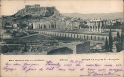 Temple de Jupiter & Acropole Athens, Greece Greece, Turkey, Balkan States Postcard Postcard Postcard
