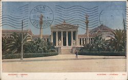Photograph of Athens Academy in Greece Postcard