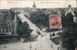 German city square Plauen, Germany Postcard Postcard Postcard