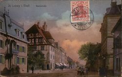 St. Ludwig i. Eaisab, Baslerstrabe Postcard