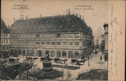 Gutenberg Square in Strassbourg Postcard