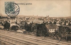Railroad tracks in a German town Chemnitz, Germany Postcard Postcard Postcard