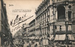 Berlin, Friedrich - Ecke eipzigerstrasse Postcard