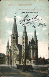 Berlin - Charlottenburg, Kaiser Wilhelm Gedachtnis Kirche Postcard