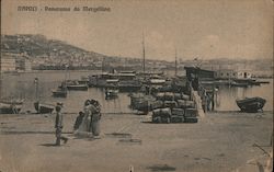 Picture of the Mergellina coastline Naples, Italy Postcard Postcard Postcard