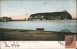 View of an Italian island from the shoreline Postcard