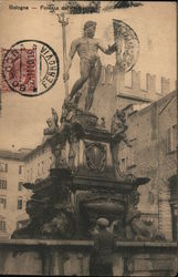 Bologna - Fontana del Nettuno Italy Postcard Postcard Postcard