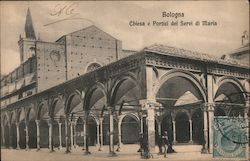 Chiesa e Portici dei Servi di Maria Postcard