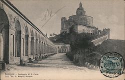 Basilica on a hill in Bologna Italy Postcard Postcard Postcard
