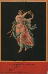 Bacchante Danseuse de Pompei Art Postcard Postcard Postcard