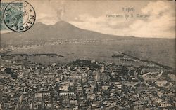 Naples - View of San Martino Italy Postcard Postcard Postcard